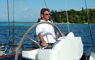 Captain Training At The Helm