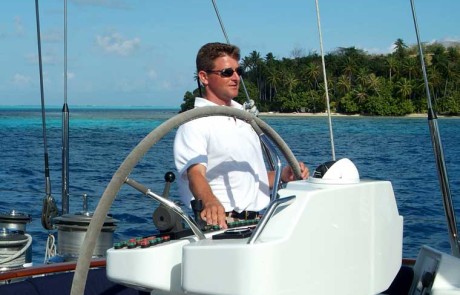 Captain Training At The Helm