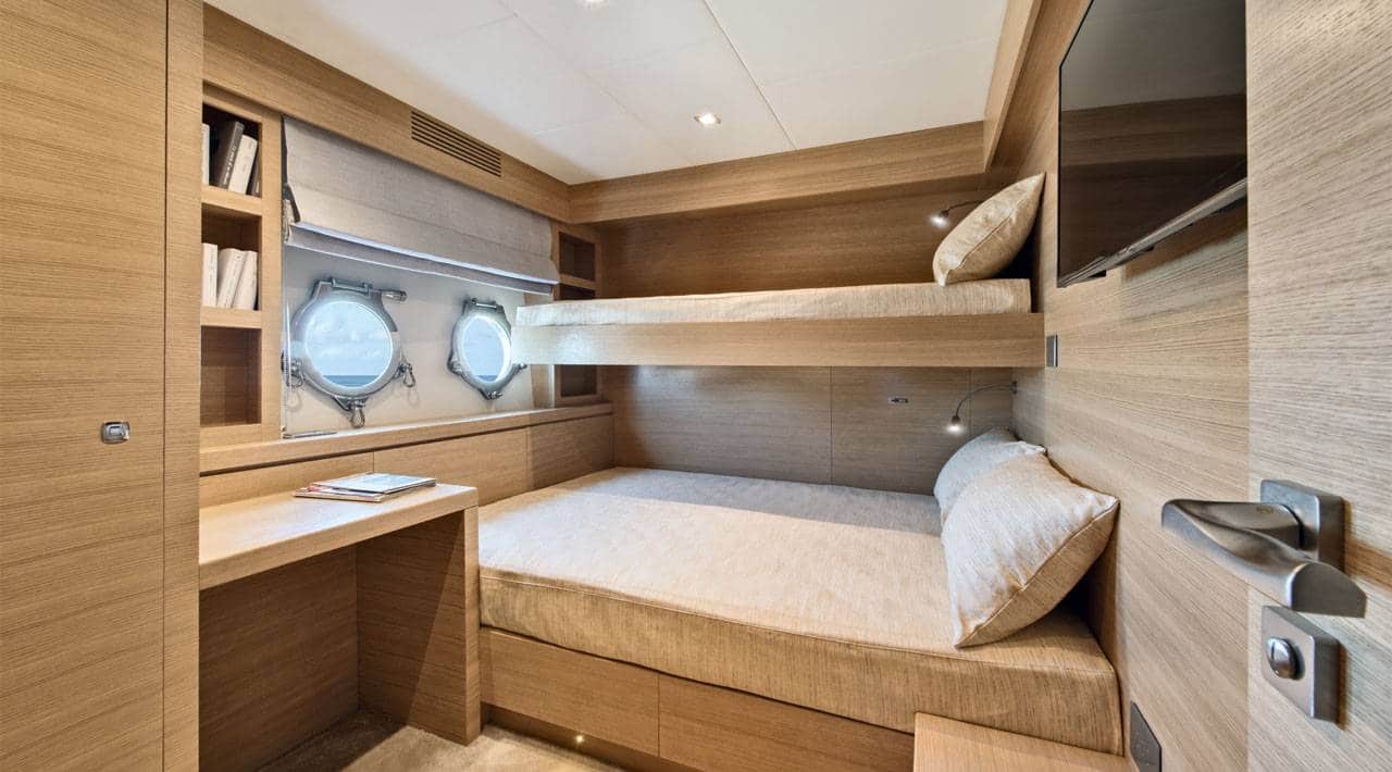 superyacht crew cabin