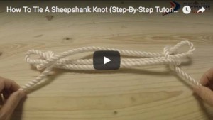 video sheepshank knot