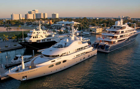 Two Luxury Yachts